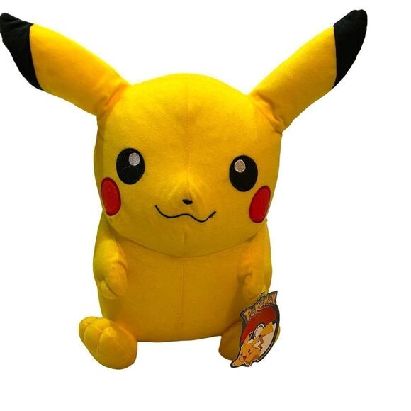 Pikachu Pokemon Plush Toy Factory New With Tags NWT inflatable style 15” body - Picture 1 of 6